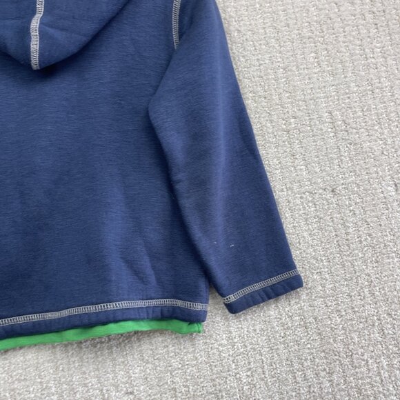 VTG Y2K 2004 Mattel Hot Wheels Kids Boys Sz 6 Hoodie Jacket Blue / Green Flames - Picture 12 of 14